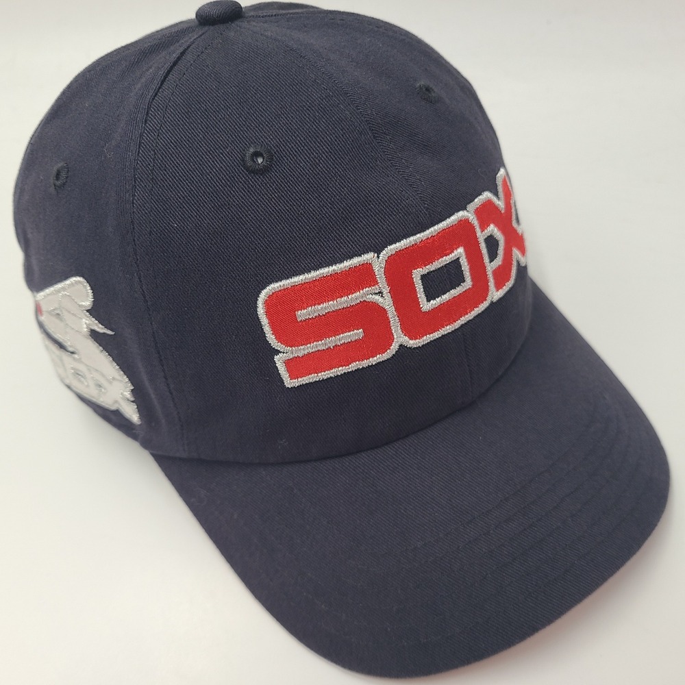 Women Chicago White Sox Hat Strapback 47 Brand Clean Up Blue Red MLB Baseball